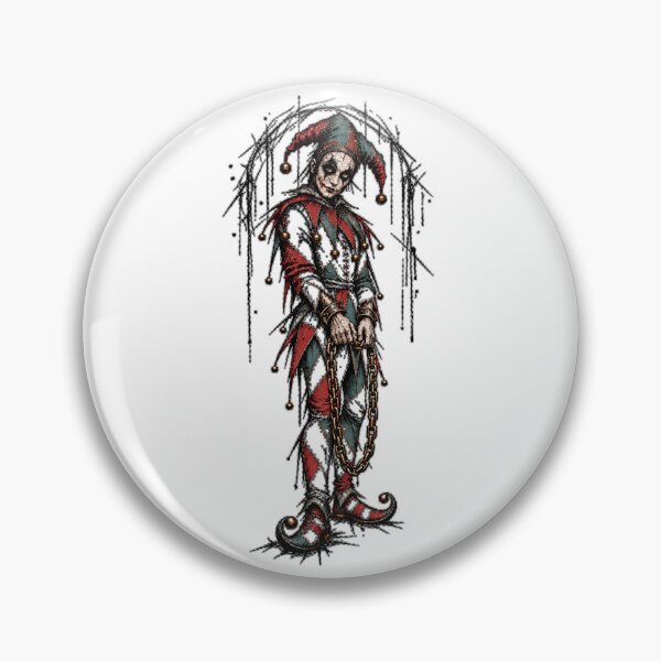 Item preview, Chained Jester Beneath Broken Lines designed and sold by Qenlo.