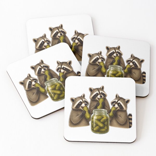 Item preview, Raccoon Eating Pickles designed and sold by AMCreatix.