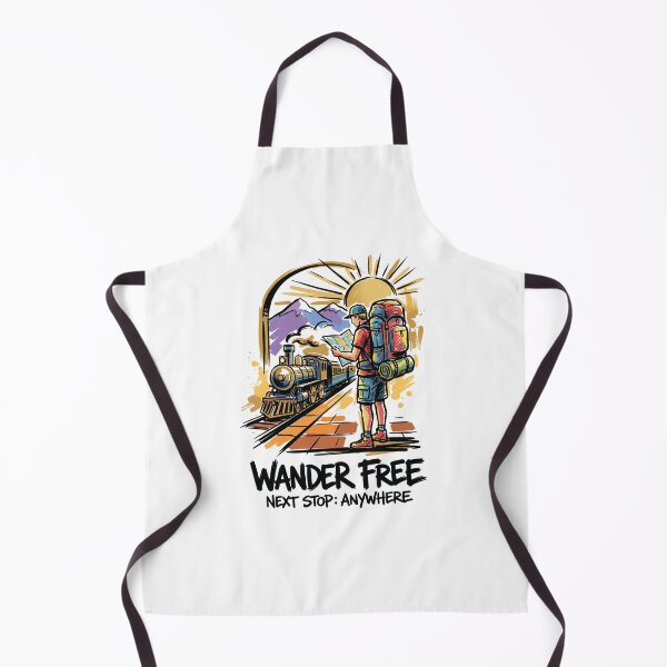 Item preview, Backpacker Train Station Travel Adventure Art designed and sold by Merch by Das Design Studio.
