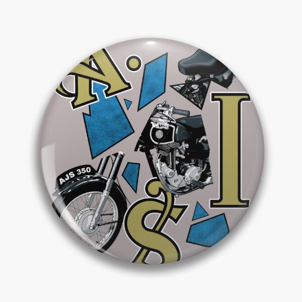 Item preview, AJS Vintage Motorcycle Retro Graphic Tee-60 designed and sold by MikeMichaelj.