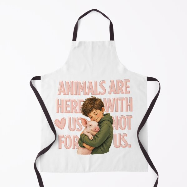 Item preview, Animals Are Here With Us Not For Us (Pig) Animal Welfare Veganism Vegan designed and sold by Annika Shurafa.