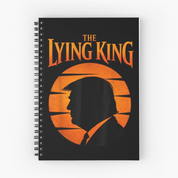 Item preview, The Lying King Political Satire Typography Graphic designed and sold by Crookedorbit ⭐⭐⭐⭐⭐ .