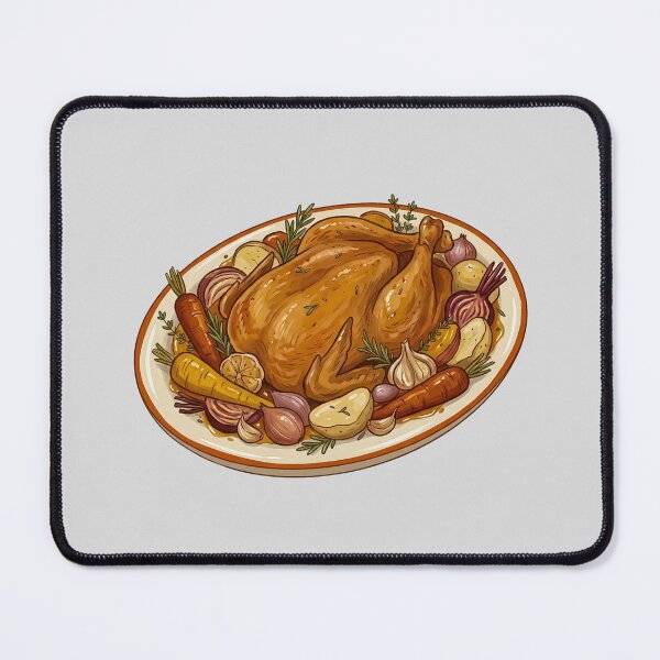 Item preview, Roast Chicken Holiday Dinner Platter Art designed and sold by hattie's.
