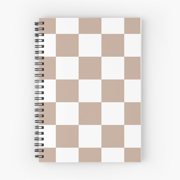 Item preview, White and Latte Brown Checkers Print All Over designed and sold by Feeling Artsy.