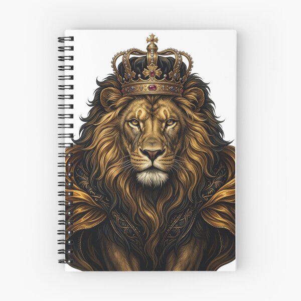 Item preview, Majestic Lion King Crown Art | Royal Lion Head Illustration Design designed and sold by Art Solom.