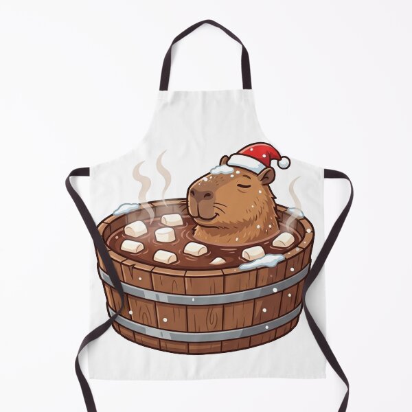 Item preview, ozy Capybara in Hot Chocolate Onsen designed and sold by KMKDesignStudio.