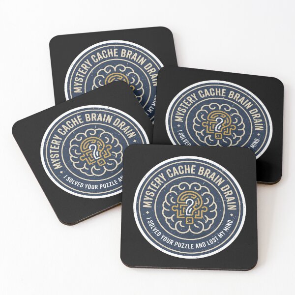 Item preview, Mystery Cache Brain Drain Geocaching Sticker designed and sold by mnkyride.