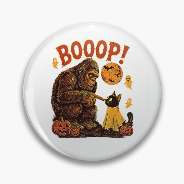 Item preview, Boo Boo-p Bigfoot Ghost Funny Halloween Bigfoot Lovers Cat Mom designed and sold by Byhergawaa.