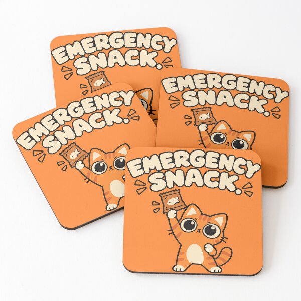 Item preview, Emergency Snack – Funny Orange Cat Snack Lover Design designed and sold by MewMade.