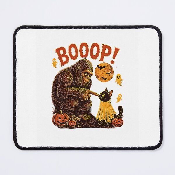 Item preview, Boo Boo-p Bigfoot Ghost Funny Halloween Bigfoot Lovers Cat Mom designed and sold by Byhergawaa.