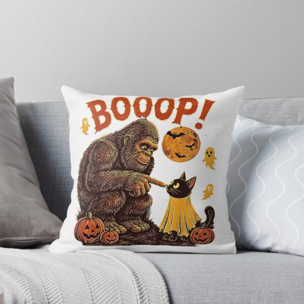 Item preview, Boo Boo-p Bigfoot Ghost Funny Halloween Bigfoot Lovers Cat Mom designed and sold by Byhergawaa.