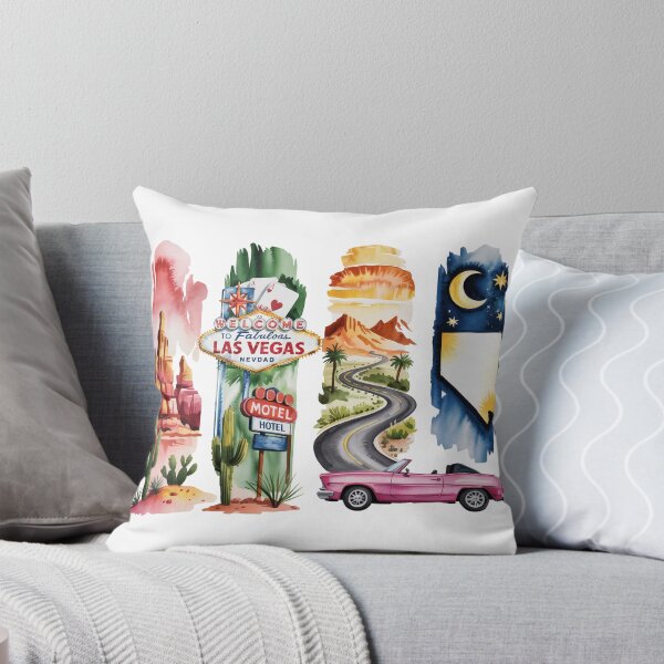 Item preview, Nevada Desert Watercolor – Vegas Sign, Canyon & Convertible designed and sold by Marie Gems.
