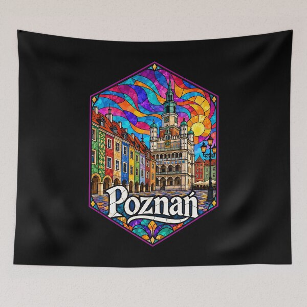 Item preview, Poznan City Poland Stained Glass Travel designed and sold by TomFrontierArt.