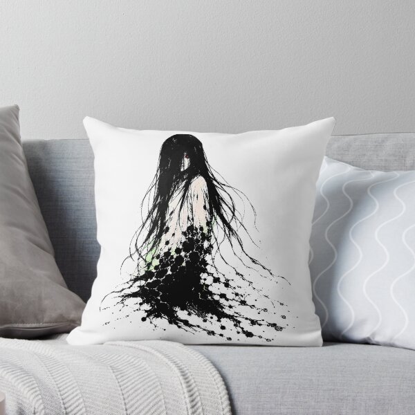 Item preview, Onryo Ghost Ink Splatter Red Eye Gothic Manga designed and sold by chattsuede.