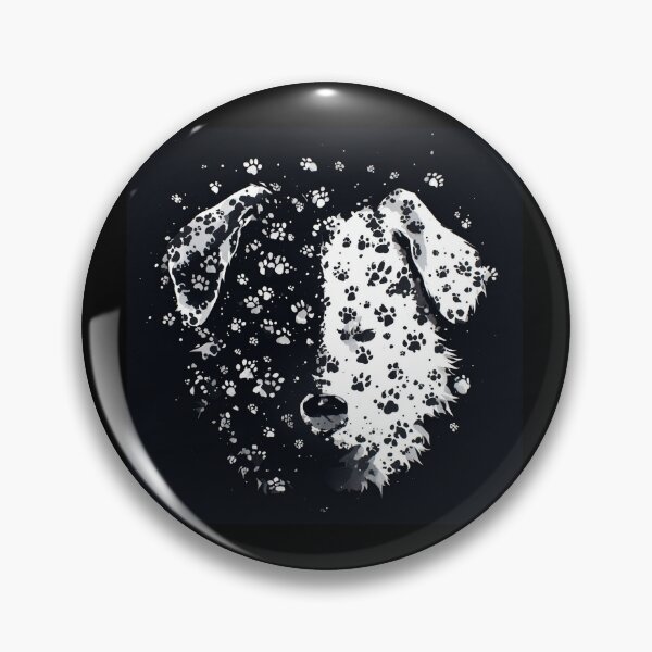 Item preview, Dogs Paw Print Black and White  designed and sold by skykarrot.