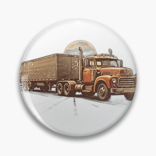 Item preview, Vintage Trucker Shirt – Retro Semi Truck Gift Tee designed and sold by KERK Art and Design.