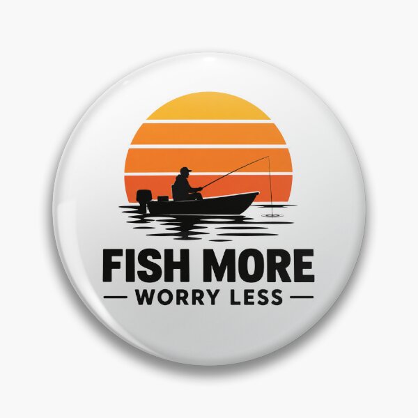 Item preview, Fish more - Worry less designed and sold by FancyCatShop.