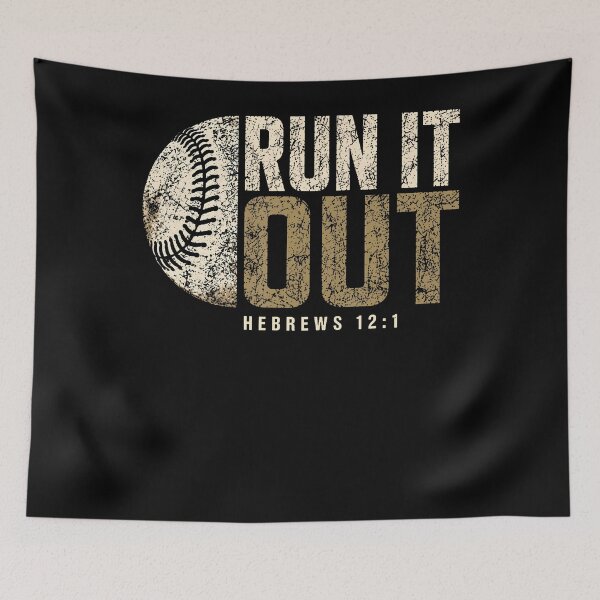 Item preview, Run It Out Hebrews 12:1 designed and sold by Tomtomatos.