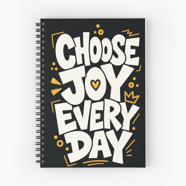 Item preview, Choose Joy Every Day – Colourful Retro Typography designed and sold by DesignByUmza.