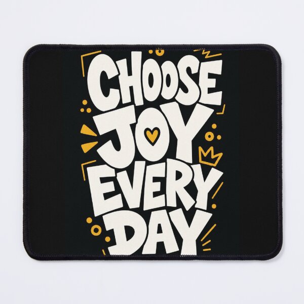 Item preview, Choose Joy Every Day – Colourful Retro Typography designed and sold by DesignByUmza.