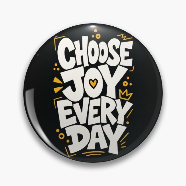 Item preview, Choose Joy Every Day – Colourful Retro Typography designed and sold by DesignByUmza.