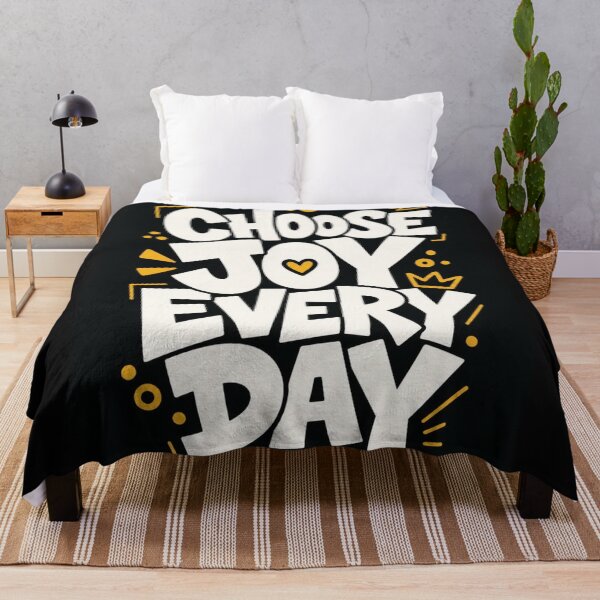 Item preview, Choose Joy Every Day – Colourful Retro Typography designed and sold by DesignByUmza.