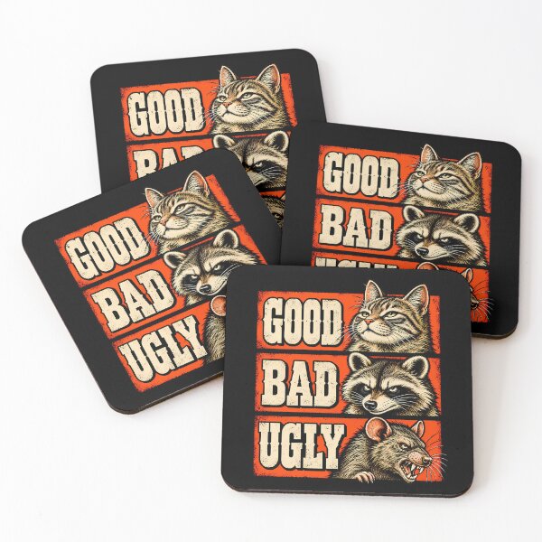 Item preview, Good Bad Ugly - Funny Cat Western Movie Parody designed and sold by RetroOddity.