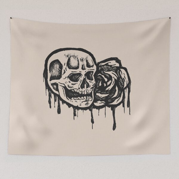 Item preview, Skull & Rose | Dark Gothic Tattoo Art | Beauty & Death designed and sold by Half Mess.