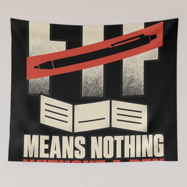 Item preview, FTF Means Nothing Without a Pen – Geocaching Humor designed and sold by mnkyride.