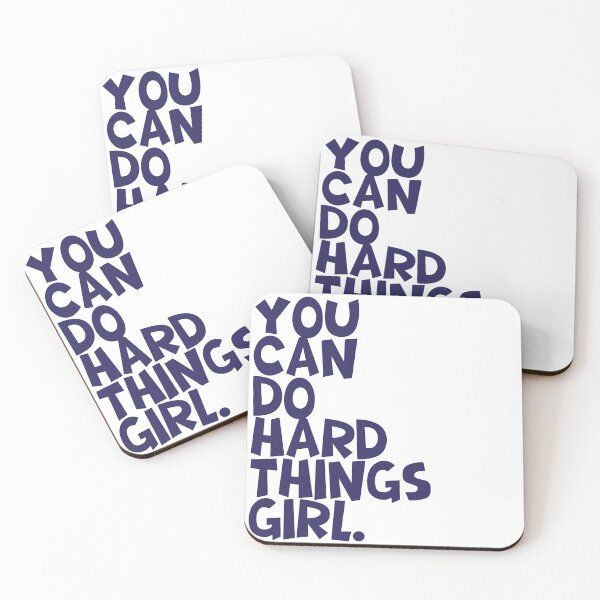 Item preview, YOU CAN DO HARD THINGS GIRL designed and sold by Geraldine Amesty.