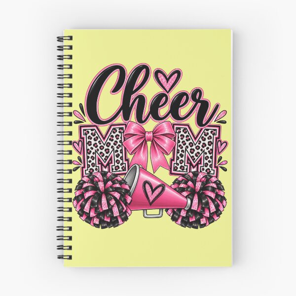 Item preview, Cheer Mom with bow, pom-poms & megaphone designed and sold by Her2Harmony.
