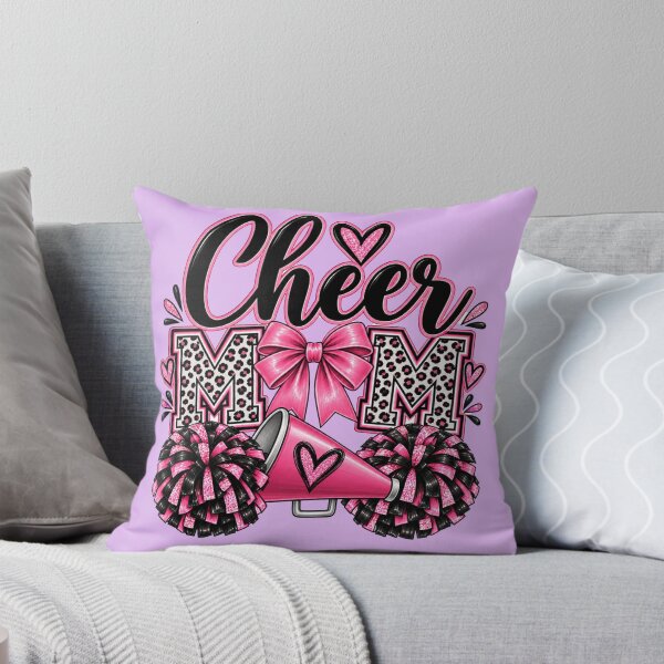 Item preview, Cheer Mom with bow, pom-poms & megaphone designed and sold by Her2Harmony.