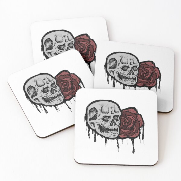 Item preview, Skull & Rose | Dark Gothic Tattoo Art | Beauty & Death designed and sold by Half Mess.