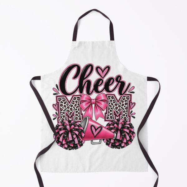Item preview, Cheer Mom with bow, pom-poms & megaphone designed and sold by Her2Harmony.