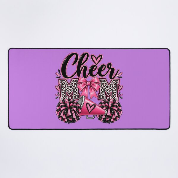 Item preview, Cheer Mom with bow, pom-poms & megaphone designed and sold by Her2Harmony.