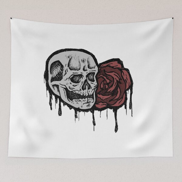 Item preview, Skull & Rose | Dark Gothic Tattoo Art | Beauty & Death designed and sold by Half Mess.