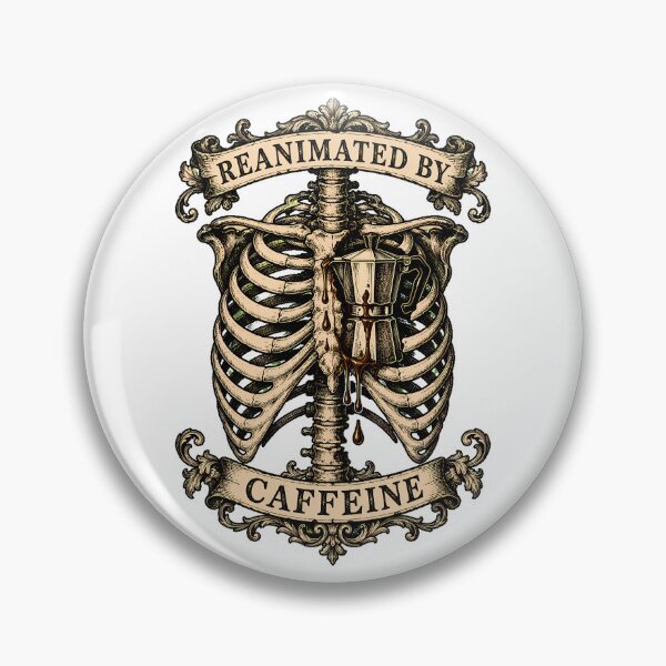 Item preview, Espresso Skeleton Moka Pot Woodcut Dark Academia designed and sold by chattsuede.