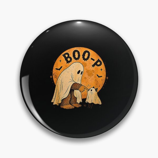 Item preview, Boo Boo-p Bigfoot Ghost Funny Halloween Bigfoot Lovers Cat Mom designed and sold by Byhergawaa.