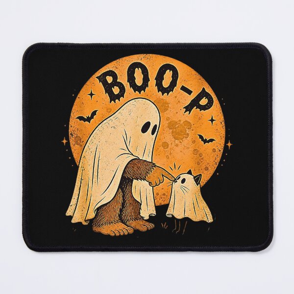 Item preview, Boo Boo-p Bigfoot Ghost Funny Halloween Bigfoot Lovers Cat Mom designed and sold by Byhergawaa.