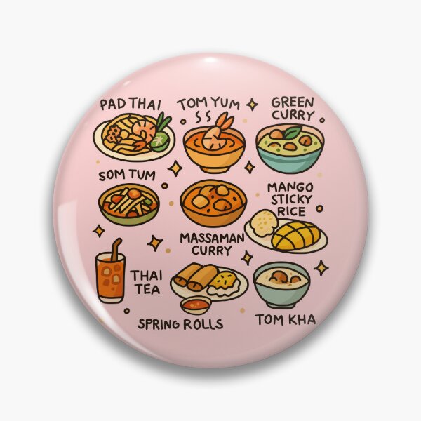 Item preview, Cute Thai Food Vibe designed and sold by SoSoSeahorse.