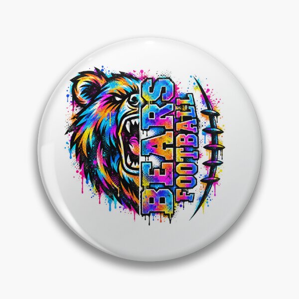 Item preview, Chicago-Bears Football Colorful Graffiti Splatter Bear Graphic designed and sold by DYALEEZ-XCR.