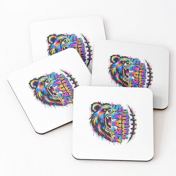 Item preview, Chicago-Bears Football Colorful Graffiti Splatter Bear Graphic designed and sold by DYALEEZ-XCR.