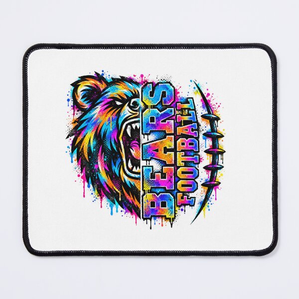 Item preview, Chicago-Bears Football Colorful Graffiti Splatter Bear Graphic designed and sold by DYALEEZ-XCR.