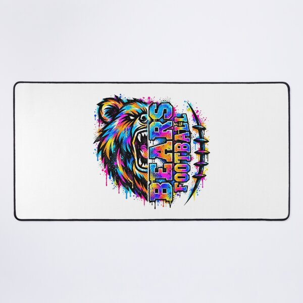 Item preview, Chicago-Bears Football Colorful Graffiti Splatter Bear Graphic designed and sold by DYALEEZ-XCR.