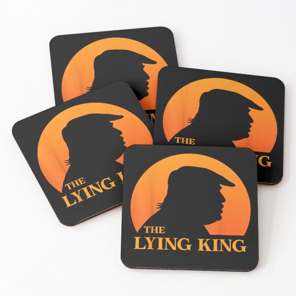 Item preview, The Lying King Funny Political Humor Trump designed and sold by Crookedorbit ⭐⭐⭐⭐⭐ .