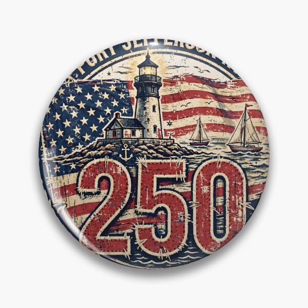 Item preview, Port Jefferson NY 250 Shirt | America 250 Patriotic Souvenir T-Shirt 1776-2026 designed and sold by FitEnvy.