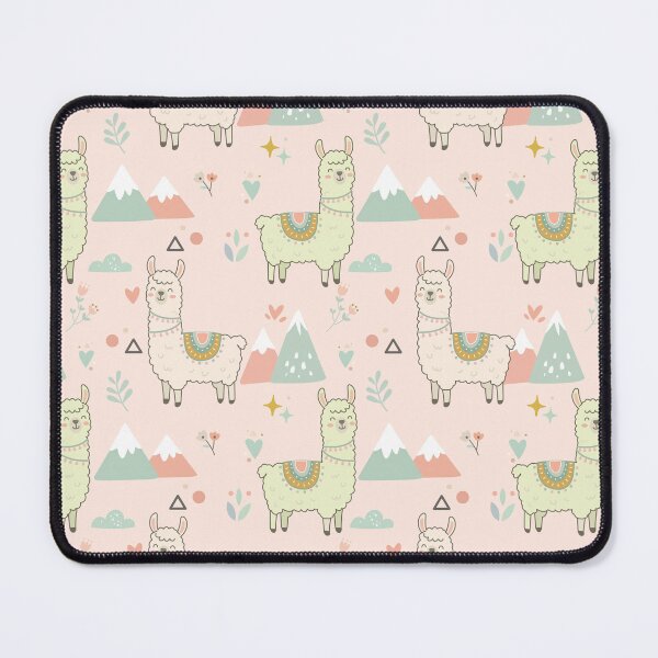Item preview, Cute Llama Mountain Seamless Pattern designed and sold by prapapon.