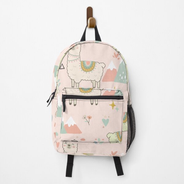 Item preview, Cute Llama Mountain Seamless Pattern designed and sold by prapapon.