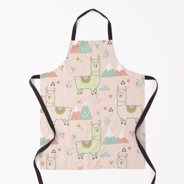 Item preview, Cute Llama Mountain Seamless Pattern designed and sold by prapapon.