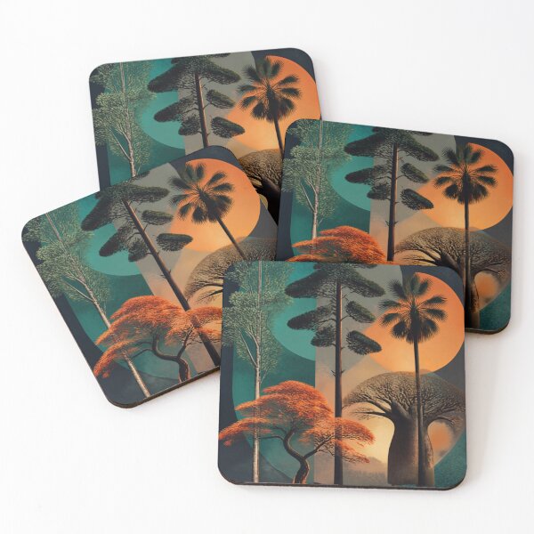 Item preview, Retro Modern Botanical Forest designed and sold by Designed by Cathy <3.